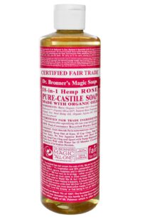 Sapone dr. Bronner 18 usi in uno alla rosa