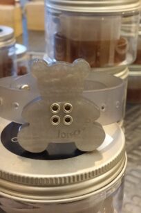 Braccialetto profumabile Orsetto colore argento per aromaterapia