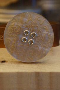 Bracciale per aromaterapia forma tondo decorato