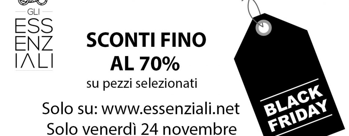 Black Friday su Gli Essenziali diffusori di oli essenziali in sconto